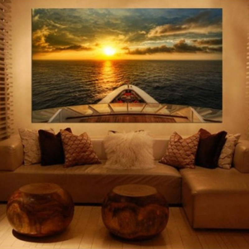 Πίνακας σε καμβά με Θάλασσα Ηλιοβασίλεμα 2